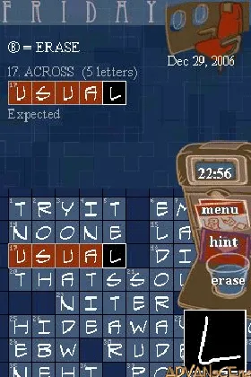 New York Times Crosswords, The (USA) screen shot game playing